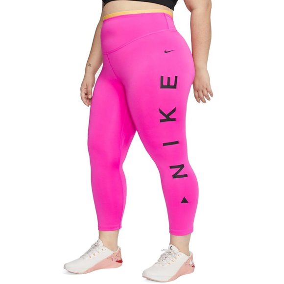 Nike Pants - Women's Plus Size Nike Hot Pink Icon Clash Athletic Tights
